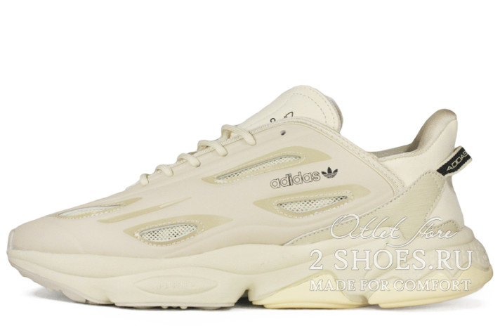 Кроссовки Adidas Ozweego Celox Pale Nude Linen Light Brown GZ7280 бежевые