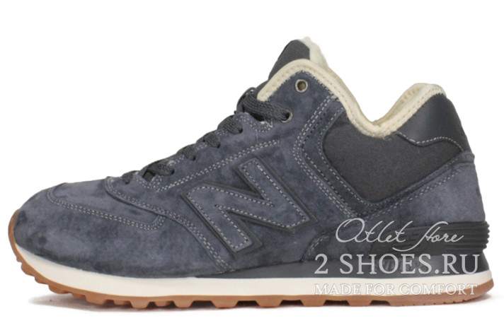 Кроссовки New Balance 574 Mid Winter Steel Grey  серые