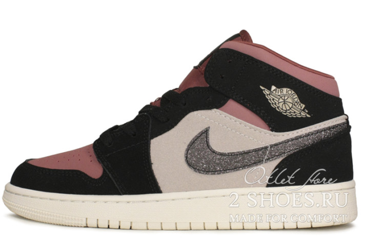 Кроссовки Nike Air Jordan 1 Mid Canyon Rust BQ6472-202 коричневые