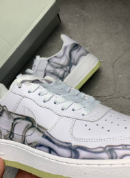 Кроссовки Nike Air Force 1 Low Skeleton Halloween White живое фото 3