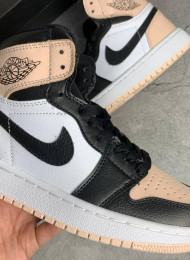 Кроссовки Nike Air Jordan 1 Mid Rust Pink White Black живое фото 3