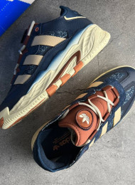 Кроссовки Adidas Niteball Cream Navy живое фото 2