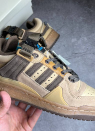 Кроссовки Adidas Forum Buckle Low Bad Bunny Brown живое фото 3